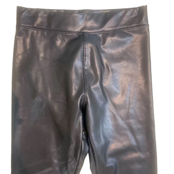 Ci Sono vegan leather stretch black leggings pull on size medium - Picture 3 of 7